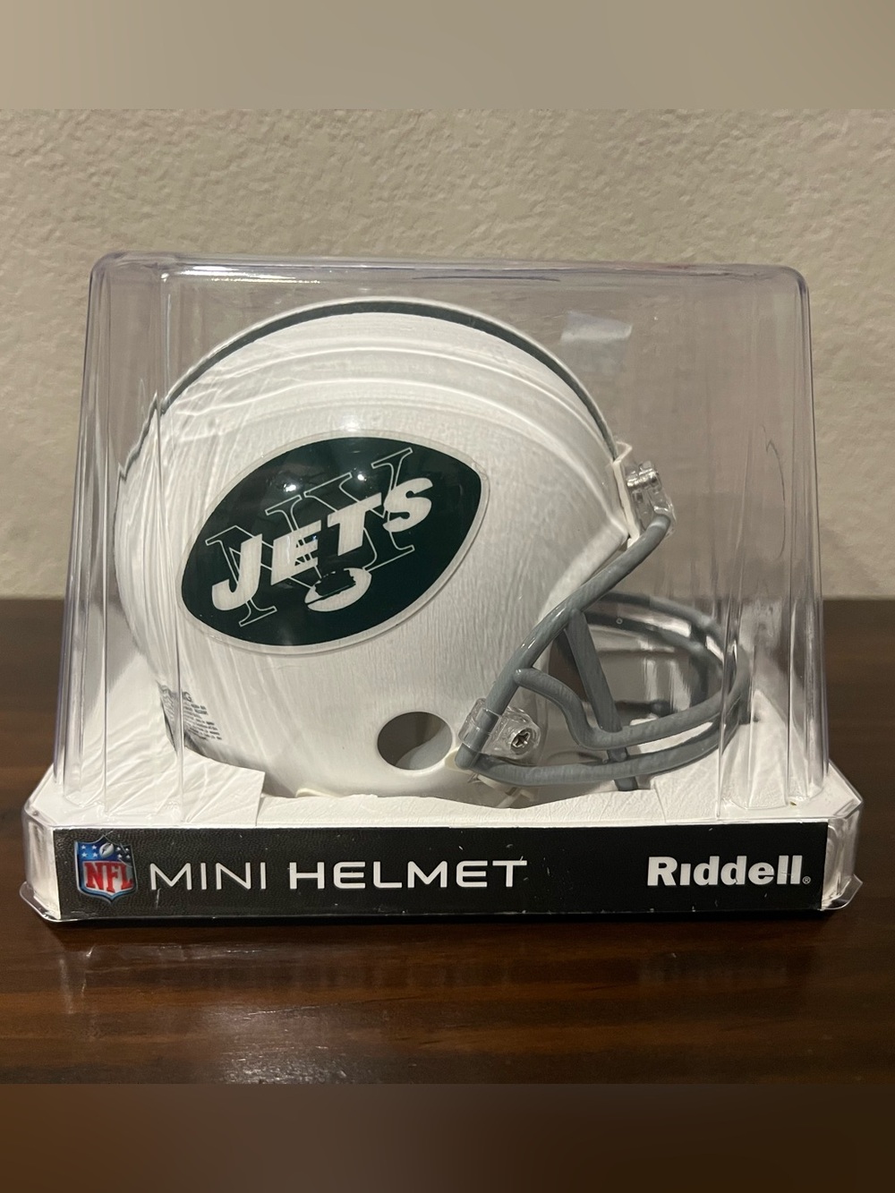 New York Jets White Mini Helmet by Riddell - Picture 3 of 6